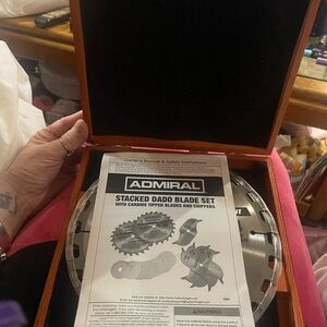 ADMIRAL Stacked Dado Blade Set NIB